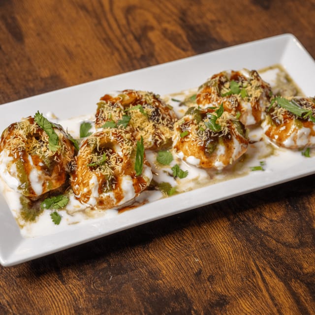 Yogurt Bombs (Dahi Puri).